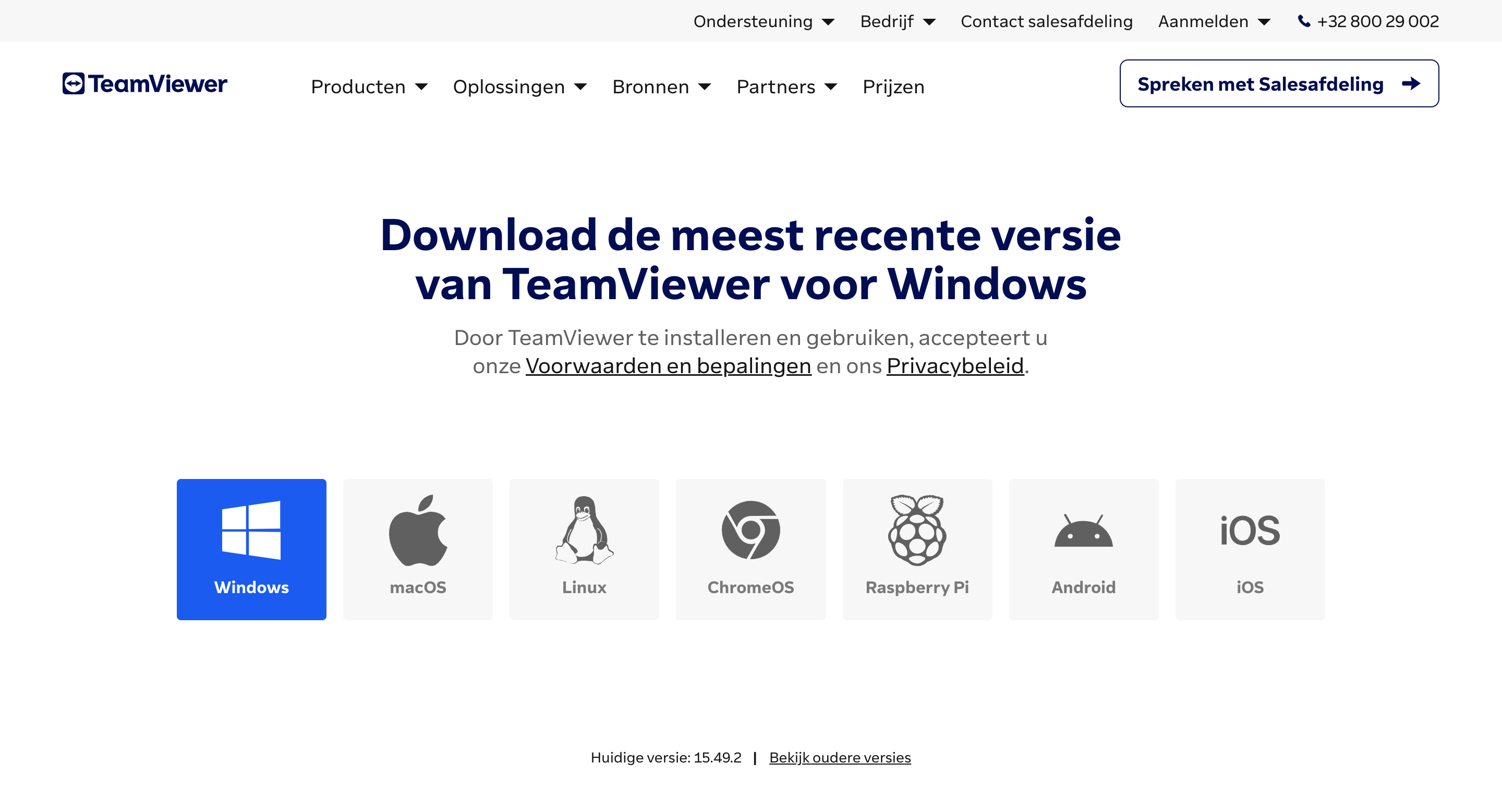 Downloadpage TeamViewer